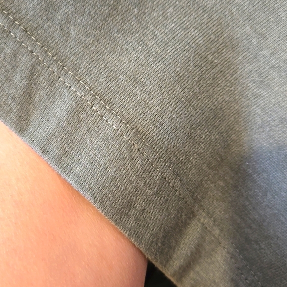 Arrow, Short Sleeve Tee, 4XL, Crew Neck Striped, Green, Blue, Soft Cotton Blend - Picture 7 of 11